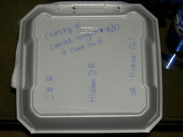 sushi takeout box from Little Tokyo