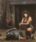 Luke as Xena, Warrior Princess