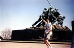 Brad feeling up Iwo Jima