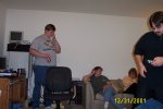 Weave, Debbie, and Rachel (and me, messin' with the remote)