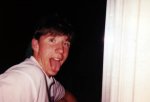 Mike making a funny face