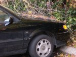 Mike's car had a near miss