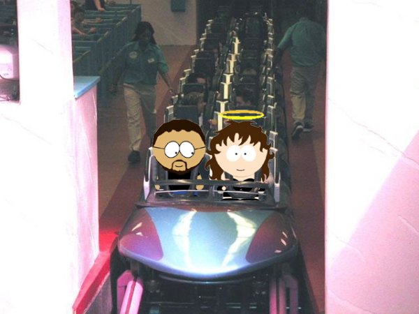 I know Cyn loves roller coasters, so we went on a ride.