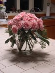 pink antique roses