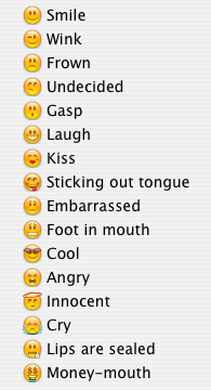 ichat emoticons