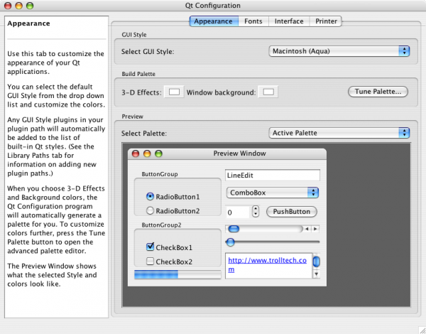 QtConfig in Qt/Mac 4.1