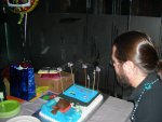 Just blew out the candles.