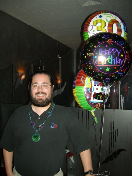 Courtney brought balloons.