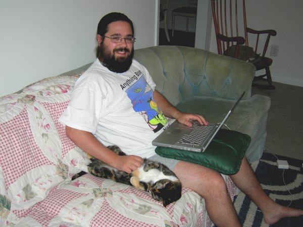Boo kitty helping me with the computer