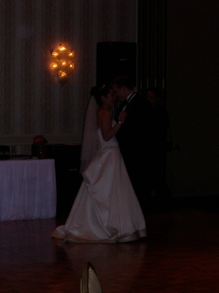 the couple dancing