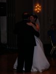 Angie dancing with her dad