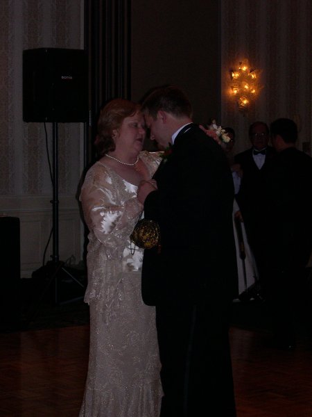 Jamie dancing with his mom