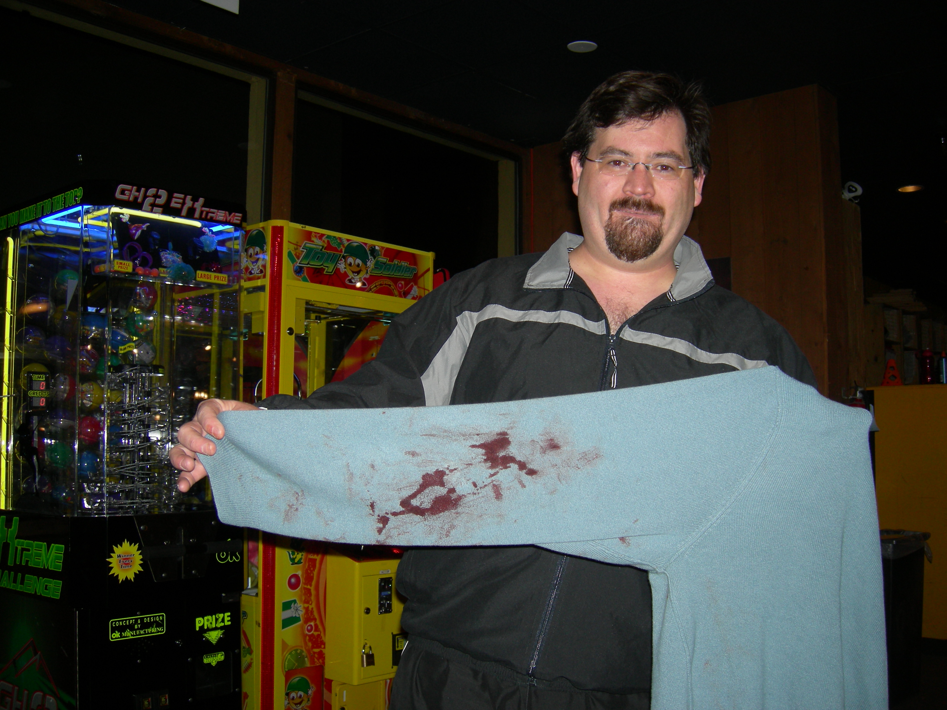 ice skating: the outcome of Matt's hockey mishap